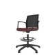 Black Shell Mesh Back Draughtsman Task Chair